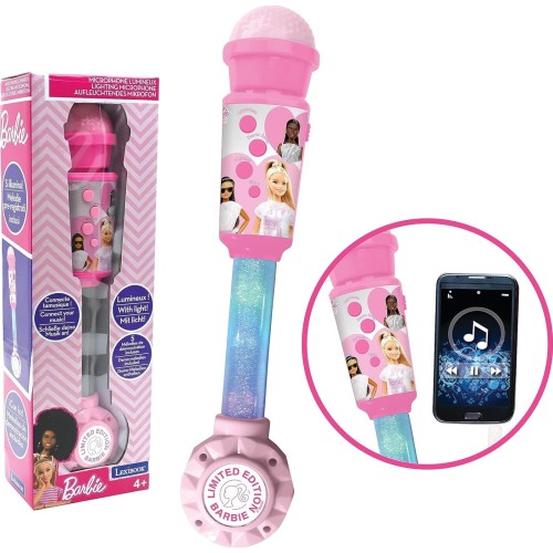 Lexibook Μικρόφωνο Barbie Για Παιδιά, Μουσικό Παιχνίδι, Ενσωματωμένο Ηχείο 25.MIC90BB 3380743101798