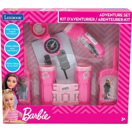 Lexibook Barbie-Adventurer Set For Children, Walkie-Talkies 120M, Bi 25.RPTW12BB 3380743101873