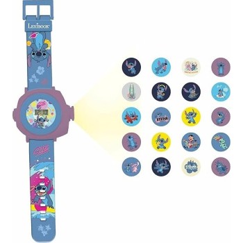Lexibook Disney Stitch Digital Projection Ρολόι Με 20 Εικόνες DMW050D 3380743100791