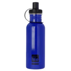 eco life ECOLIFE ΜΕΤΑΛΛΙΚΟ ΜΠΟΥΚΑΛΙ 600Ml ΜΠΛΕ 33-BO-1005 5208009000129