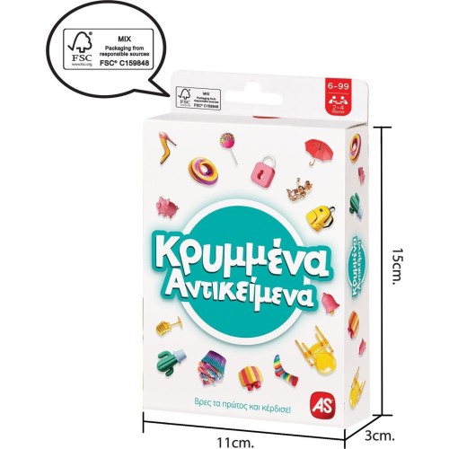 As company AS Games Παιχνίδι Με Κάρτες Κρυμμένα Αντικείμενα Για Ηλικίες 6-99 Χρονών Και 2-4 Παίκτες 1040-21409 5203068214098