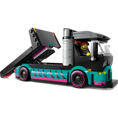 LEGO Easter Candle City race car and carrier truck 60406 
