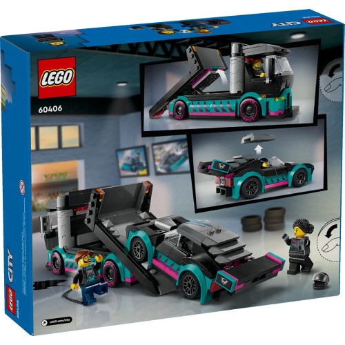 LEGO Λαμπάδα city αγωνιστικό αυτοκίνητο και μεταφορικό αυτοκινήτων 60406 
