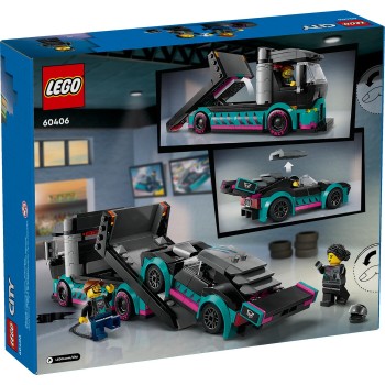LEGO Λαμπάδα city αγωνιστικό αυτοκίνητο και μεταφορικό αυτοκινήτων 60406 