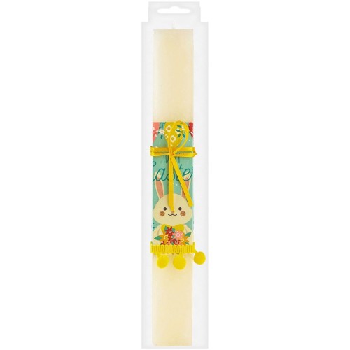 Λαμπάδες Decor Plaque Rabbit Candle 29X3.6X1.6Cm 73-1827 073182700001