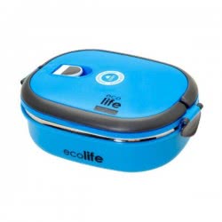 eco life Δοχείο Φαγητού Μεταλλικό Double Wall - Μπλε 33-FC-9080 5208009001614