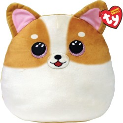 ty squishy beanies tanner σκυλάκι λευκό and καφέ 26εκ 1607-39277 008421392773