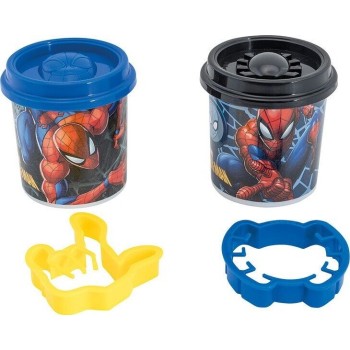 As company AS Plasticine Marvel Spiderman Set Of 2 Jars With 2 Cutters 228Gr For 3+ Years 1045-03607 / 2 5203068037079