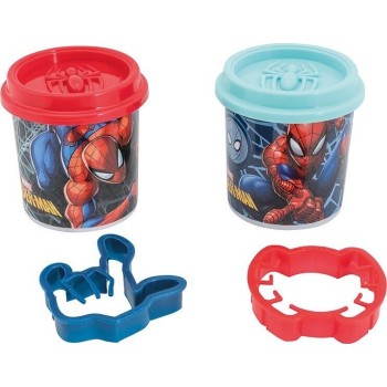 As company AS Plasticine Marvel Spiderman Set Of 2 Jars With 2 Cutters 228Gr For 3+ Years 1045-03607 / 2 5203068037079