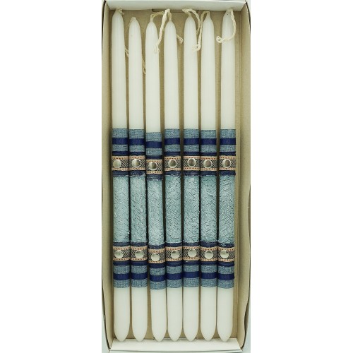 Λαμπάδες Decor Λαμπάδα Σιέλ Ριγέ Ανάγλυφη 24534 5202200006331