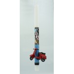 Λαμπάδες Decor Λαμπάδα Ξύστρα Βέσπα Κόκκινη 24741 5202200006379
