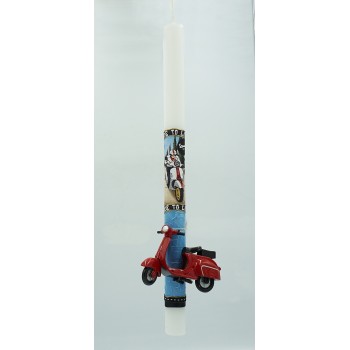 Λαμπάδες Decor Λαμπάδα Ξύστρα Βέσπα Κόκκινη 24741 5202200006379