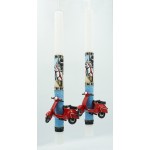 Λαμπάδες Decor Λαμπάδα Ξύστρα Βέσπα Κόκκινη 24741 5202200006379