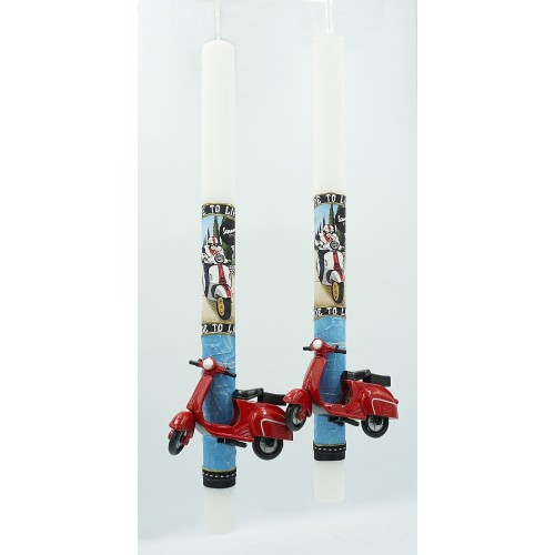 Λαμπάδες Decor Lamp Scraper Vespa Red 24741 5202200006379