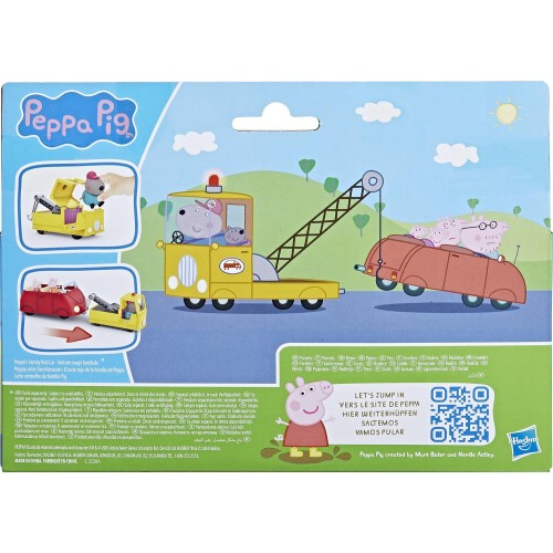 Hasbro Peppa Pig Granddad Dogs Tow Truck Construction Vehicle and Figure Set, Preschool Toys for Boys and Girls 3 Years and Up F