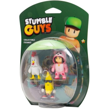 Giochi Preziosi Stumble Guys 3 Figures 6 cm. TUY04000 8056379172697