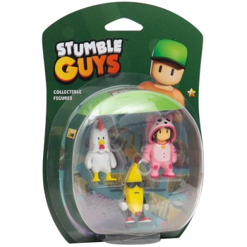 Giochi Preziosi Stumble Guys 3 Figures 6 cm. TUY04000 8056379172697