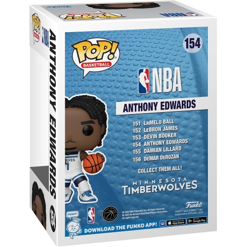 Funko Pop!NBA: Timberwolves - A. Anthony Edwards - Vinyl Collective Figure - Gift Idea 65794 889698657945