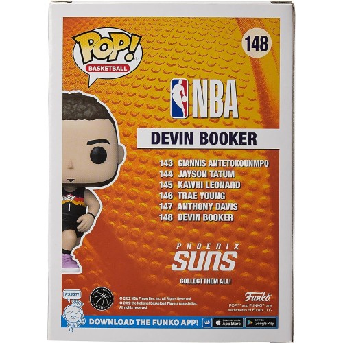 Funko Pop!Nba: Suns Devin Booker 148 - (Ce 21) - Συλλεκτική Φιγούρα Βινυλίου - Ιδέα Δώρου 64010 889698640107