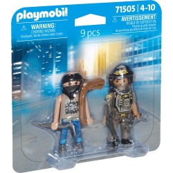 Playmobil city action duopack κλέφτης και αστυνόμος 71505 4008789715050