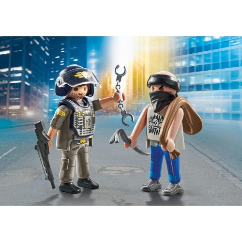 Playmobil City Action Duo Pack Tactical Police With Thief 71505 4008789715050
