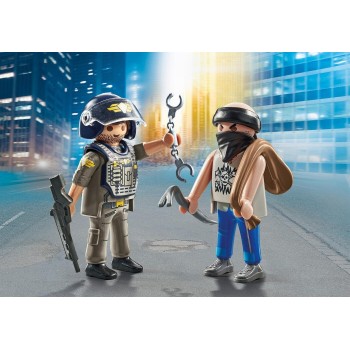 Playmobil City Action Duo Pack Tactical Police With Thief 71505 4008789715050