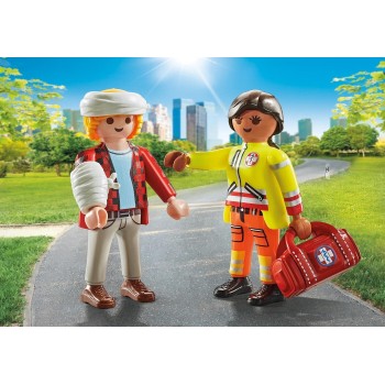 Playmobil City Life Duo Pack Paramedic With Patient 71506 4008789715067