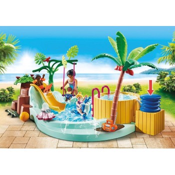 Playmobil city life παιδική πισίνα με υδρομασάζ 71529 4008789715296
