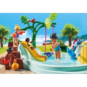 Playmobil city life παιδική πισίνα με υδρομασάζ 71529 4008789715296