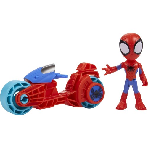 Hasbro Spiderman Marvel Spidey And His Amazing Friends, Spidey Action Figure With Toy Motorcycle F6777 / F7459 5010996225573