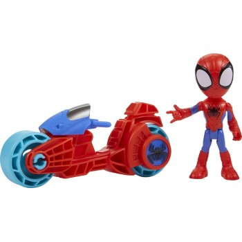Hasbro Spiderman Marvel Spidey And His Amazing Friends, Spidey Action Figure With Toy Motorcycle F6777 / F7459 5010996225573