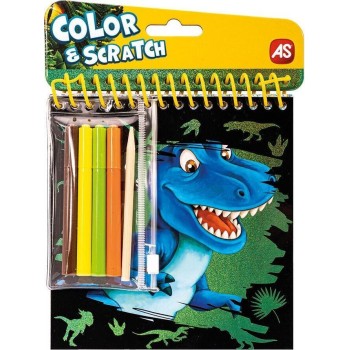 As company AS Pocket Painting Set Dinosaurs Color K Scratch 1023-61006 5203068611064