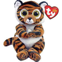 ty Beannie Bellies Clawdia Fluffy Tiger Brown 15cm 1607-40546 008421405466