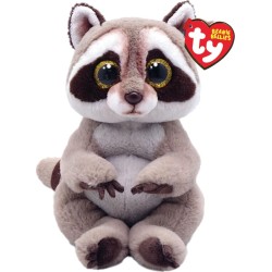ty Beannie Bellies Petey Fluffy Raccoon Gray 15cm 1607-41284 008421412846