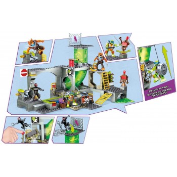 MEGA Παιδικά Τουβλάκια Χελωνονιντζάκια Ninja Turtles TMNT Υπόνομος DMX55 887961290370