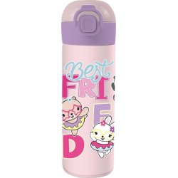 Diakakis imports Must Θερμός  500Ml Ανοξείδωτο Με Καλαμάκι Best Friends 000585692 / 4 5205698688744