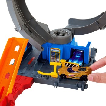 Mattel Λαμπάδα Hot Wheels City Bat Loop Attack HDR29 / HTN78 
