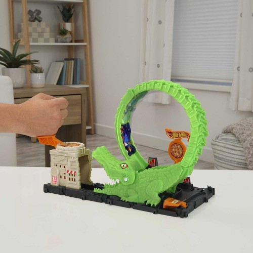 Mattel Λαμπάδα Hot Wheels City Gator Loop Attack, Playset HDR29 / HKX39 