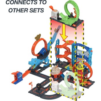 Mattel Λαμπάδα Hot Wheels City Gator Loop Attack, Playset HDR29 / HKX39 