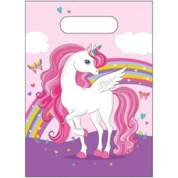 PROCOS Plastic Gift Bags Unicorn 6 Pieces 093886 5201184938867