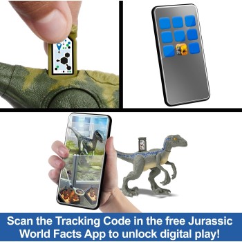 Mattel Λαμπάδα This Jurassic World Tyrannosaurus Rex Που Ανιχνεύει Και Δαγκώνει HNT62 