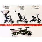 QPlay rito eva wheels τρίκυκλο ποδήλατο μαύρο 01-1212037-02 686268624464