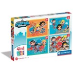 Clementoni DC Super Heroes Children's Puzzle 4 in 1 Supercolor dc Comics Super Friends 12-16-20-24 pcs 1200-21520 8005125215201