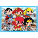 Clementoni DC Super Heroes παιδικό παζλ 4 in 1 supercolor dc comics super friends 12-16-20-24 τμχ 1200-21520 8005125215201