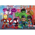 Clementoni Spiderman Παιδικό Παζλ Maxi Super Color Marvel Spidey Και Οι Απίθανοι Φίλοι Του 24 Τμχ 1200-24249 8005125242498