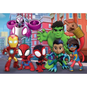 Clementoni Spiderman Children's Puzzle Maxi Super Color Marvel Spidey and his Unlikely Friends 24 pcs 1200-24249 8005125242498