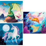 Clementoni παιδικό παζλ super color fantastic creatures 3x48 τμχ 1200-25319 8005125253197