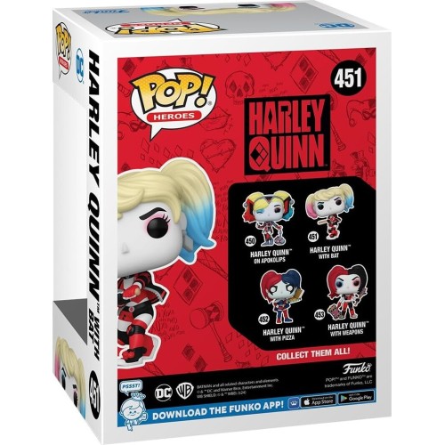 Funko DC Super Heroes Pop! Ήρωες: Dc - Harley Quinn Με Ρόπαλο - Συλλεκτική Φιγούρα Βινυλίου 077887 889698656146