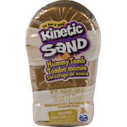 Spin Master Kinetic Sand, Mini Mummy 170g Magic Sand, Kinetic Sand Brown, 1 Surprise Fi 097764 778988346204