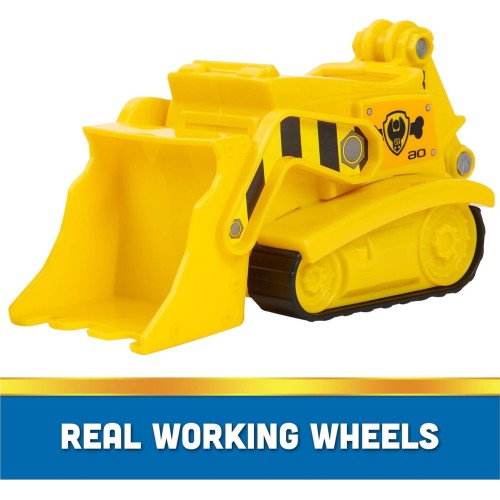 Spin Master Paw Patrol, Rubbles Bulldozer, Toy Vehicle With Collectible Action Figure,  097743 778988507582